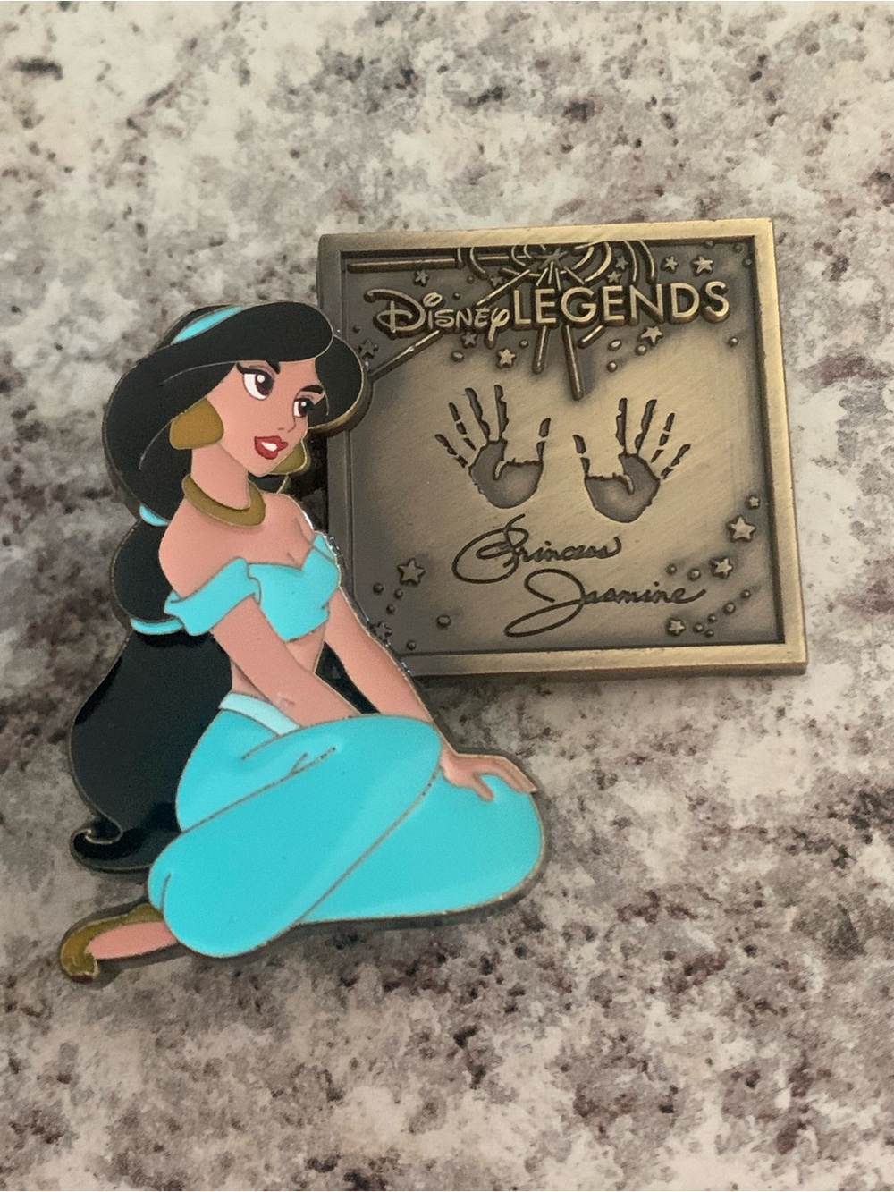 TWDC Store Legends Character Plaques Series 1 Princess Jasmine Disney Pin DEC